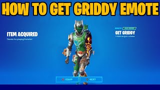 HOW TO GET THE GET GRIDDY EMOTE FOR FREE IN FORTNITE!