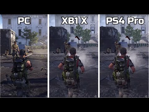 The Division 2 | PC VS Xbox One X VS PS4 Pro | 4K Grpahics Comparison
