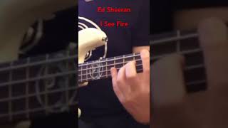 Ed Sheeran - I See Fire - on Bass