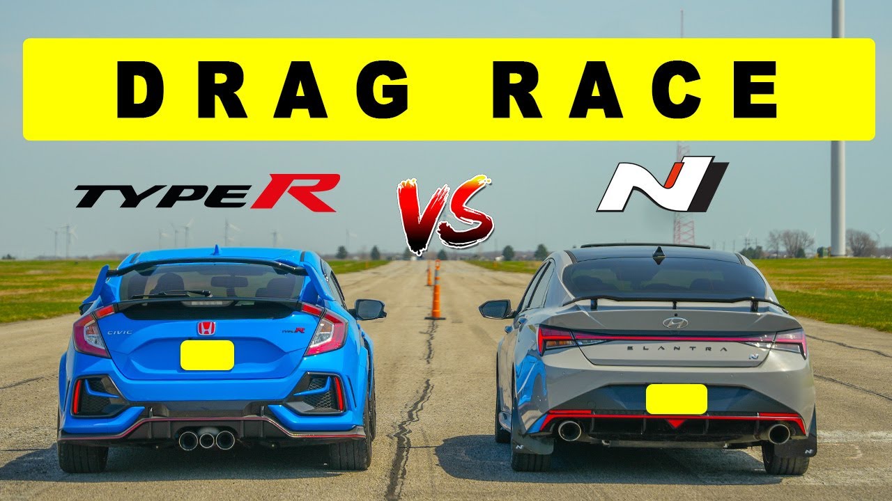 Honda Civic Type R Drag Races Hyundai Elantra N With DCT, Surprises ...