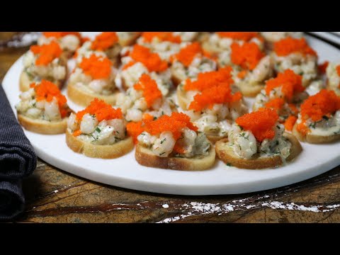 Canape-Style Toast Skagen Recipe