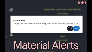 Download the video "JavaFX Material Design Library Project #40 : Using Common Alerts"