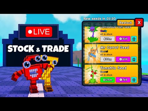 PLANTS VS BRAINROTS STOCK AND TRADE 24/7 🔴 LIVE