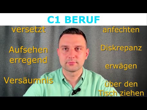 Diese 7 Wörter helfen dir, C1 BERUF zu bestehen
