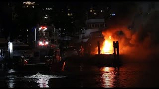 Vancouver Boat Fire Plaza of Nations