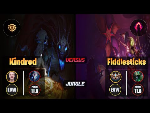 Jankos KINDRED (Jungle) [Press the Attack] VS FIDDLESTICKS - Challenger EUW Patch 11.8