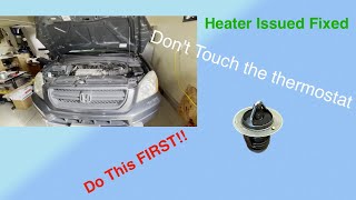2003 Honda Pilot Heater Repair. Save Yourself TIME and $$ by trying this first.