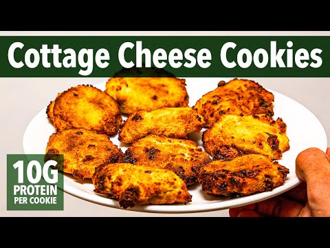 Cottage Cheese Protein Cookies | 5 Ingredient High Protein Healthy Dessert Recipe