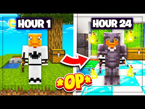 NOOB to PRO! in 24 HOURS! on NEW Minecraft SKYBLOCK SERVER 2023 | Minecraft Skyblock | Atlantic EP 1