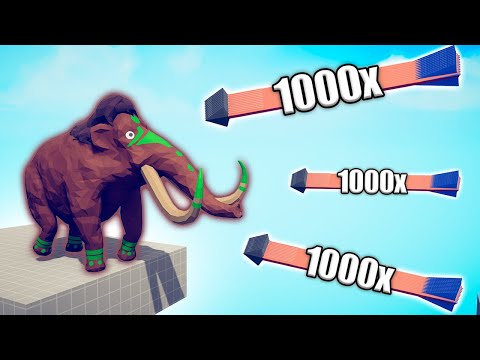 ZOMBIE MAMMOTH & 100x ZOMBIE vs 1000x OP UNITS COMPILATION - Totally Accurate Battle Simulator