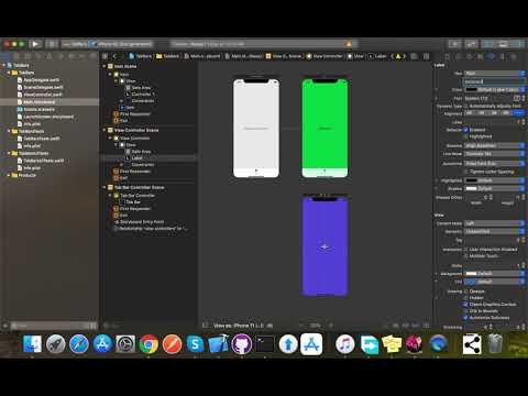 Create Tab Bar App with Navigation in Swift 5 (Xcode 11)