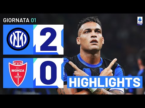 Inter-Monza 2-0 | L'Inter vola con Lautaro: Gol & Highlights | Serie A TIM 2023/24