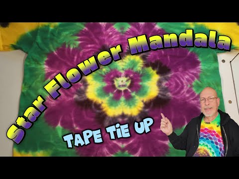 Star Flower Mandala with Masking Tape