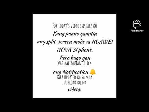 SPLIT-SCREEN MODE ON HUAWEI NOVA 3I PHONE