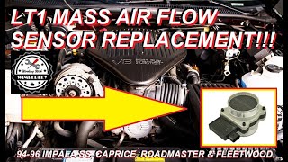 LT1 Mass Air Flow Sensor MAF Replacement 94 95 96 Chevy Impala SS Caprice Buick RoadMaster Cadillac