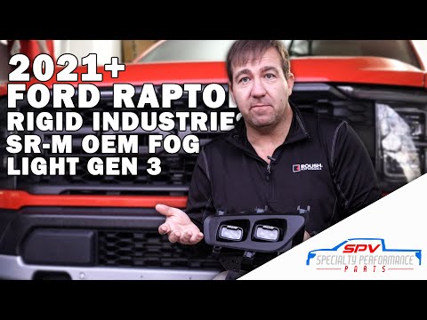 2021+ Ford Raptor Rigid Industries SR-M OEM Fog Light Upgrade Gen 3 2022 21 22 23 2023 SPVparts LED