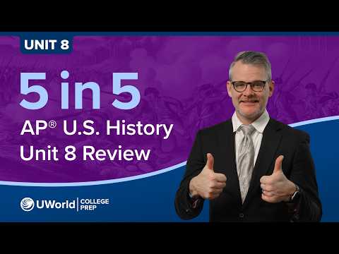 Apush Unit 8 Progress Check Mcq