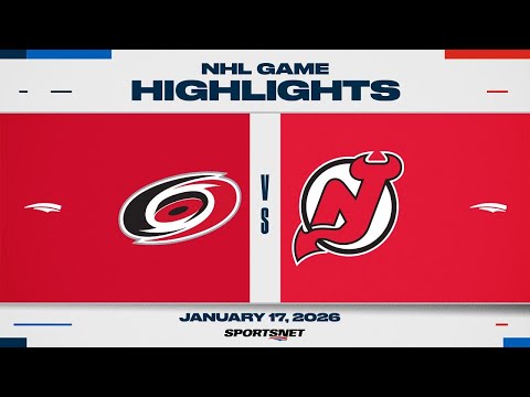 NHL Highlights | Hurricanes vs. Devils - January 17, 2026
