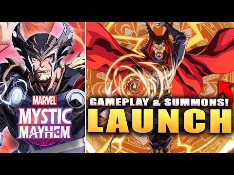 MARVEL MYSTIC MAYHEM SOFT LAUNCH GAMEPLAY & SUMMONS! (first look)