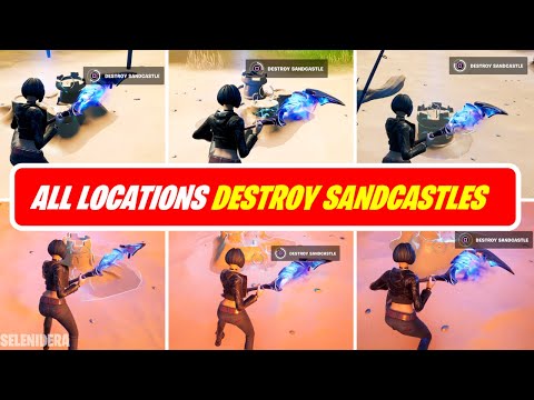 Destroy special sandcastles (3) | ALL LOCATIONS |  Fortnite Week 10 Epic Quests
