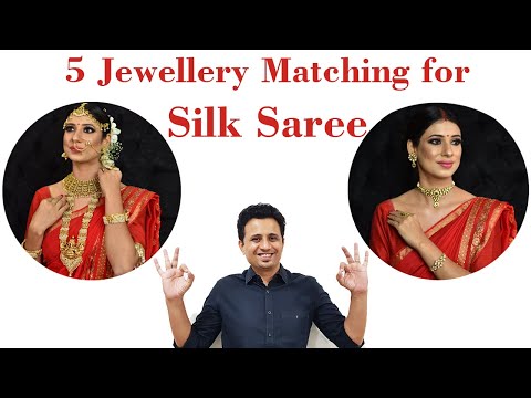 5 Matching Jewellery Style for Silk Saree | South Indian Jewellery Design | Kundan Jewelry for Saree