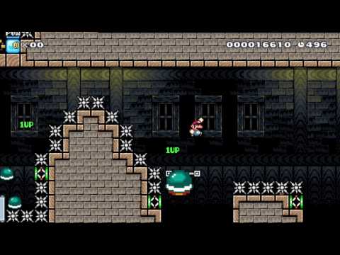 Good At Kaizo?!?(Hold L or ↑,A) by ∞Мαгιοƒαη∞ 一SUPER MARIO MAKER一 No Commentary 1AL