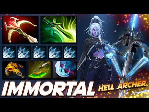 Drow Ranger Immortal Hell Archer - Dota 2 Pro Gameplay [Watch & Learn]