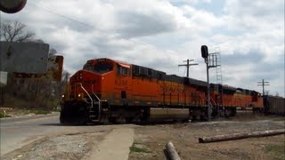 BNSF units pull second section of CP coal train up Rutledge Hill