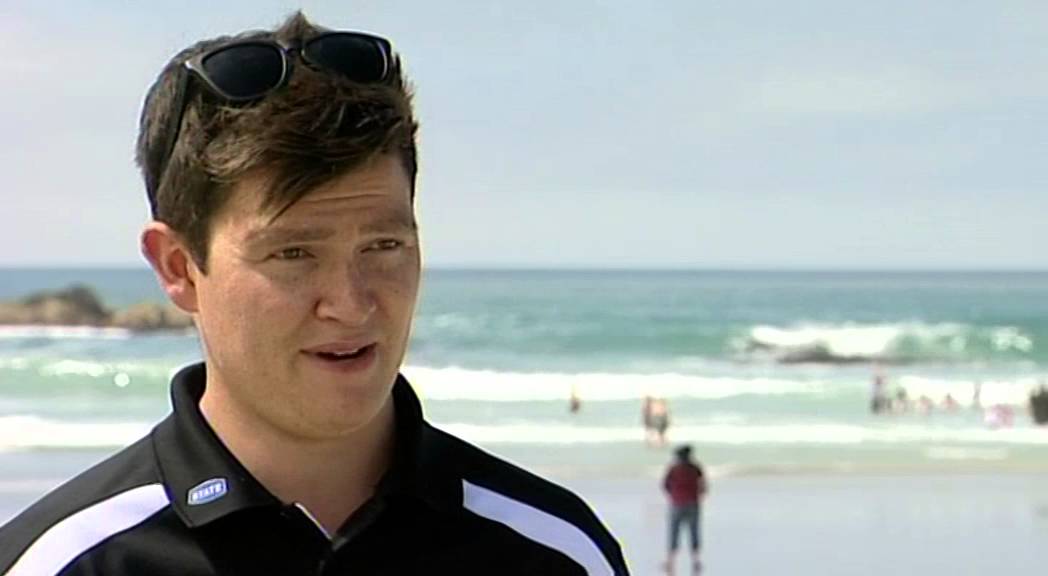 Kids learn practical beach safety