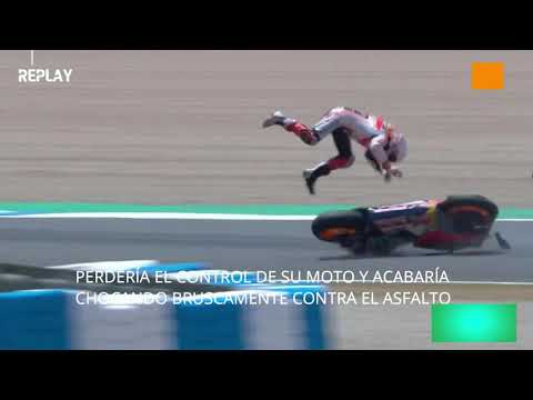 🏁✅ CAIDA MARC MARQUEZ QUE SE ROMPE EL BRAZO 💉TRAS ÉPICA SALVADA Y REMONTADA☑🚑🏁 MOTO GP JEREZ 2020 ▶