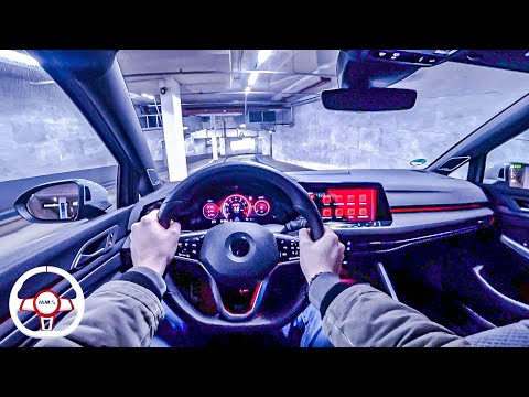 2021 Golf 8 GTI CLUBSPORT (300HP) NIGHT POV DRIVE Onboard (60FPS)