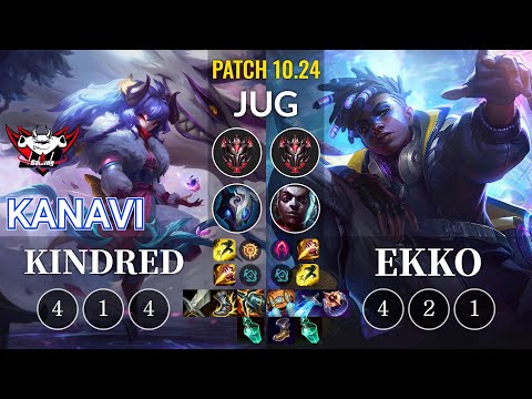 JDG Kanavi Kindred vs Ekko Jungle - KR Patch 10.24