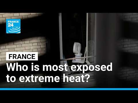 Who is most exposed to record temperatures in France?