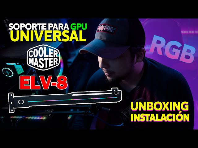 Vídeo relacionado con Cooler Master - FirePro 2450 - ELV8 GPU Brazo de Soporte con Tira de Iluminación ARGB - Refuerzo de Tarjeta Gráfica Universal