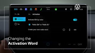 Volkswagen Changing the Activation Word