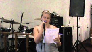 Francesca Battistelli -You Never Are sung by 12 year old Jirah / Missions of Love / Tel 321-805-0088