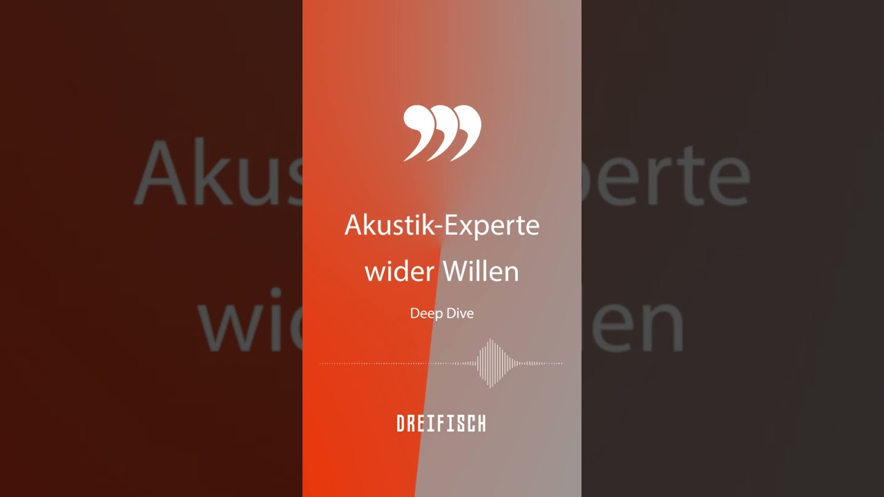 Der Akustik-Experte wider Willen: Er müsste es wissen (Deep Dive)