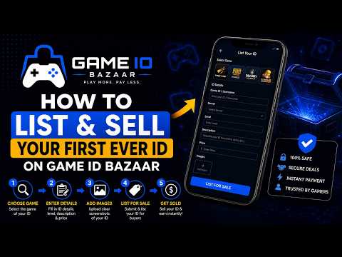 How to sell an id on game is bazaar.