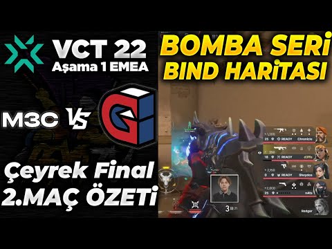 M3C vs GUILD | MAP 2 BIND | VCT 2022 EMEA Playoffs: Upper Round 1