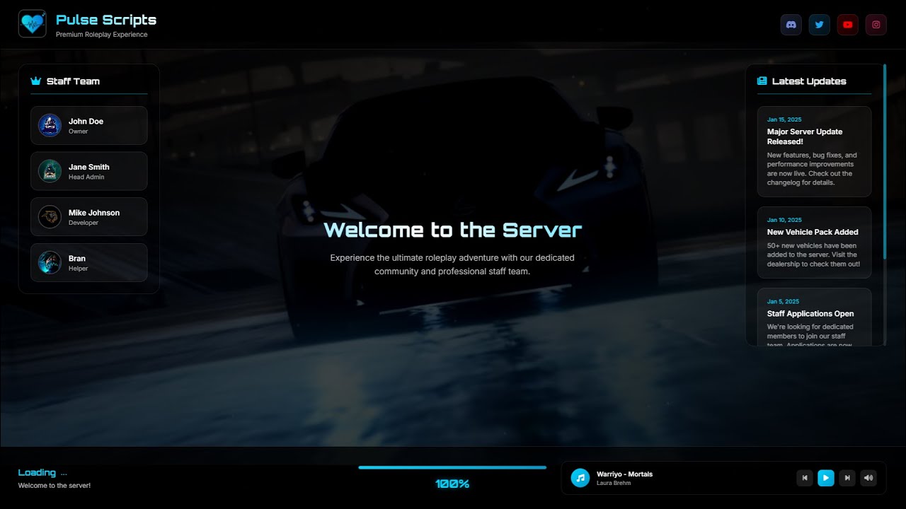 Free FiveM LoadingScreen | 2025 Standalone Script