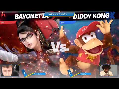 SaltyArena S6#5 Winner Quarters, Nibodax (Bayonetta) VS F9 | Eko (Aegis, Diddy kong)