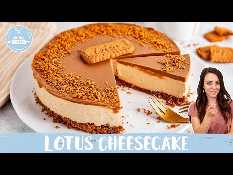 Lotus Cheesecake 🤤 | Käsekuchen ohne Backen mit Keksboden und Lotus Creme Topping | Einfach Backen