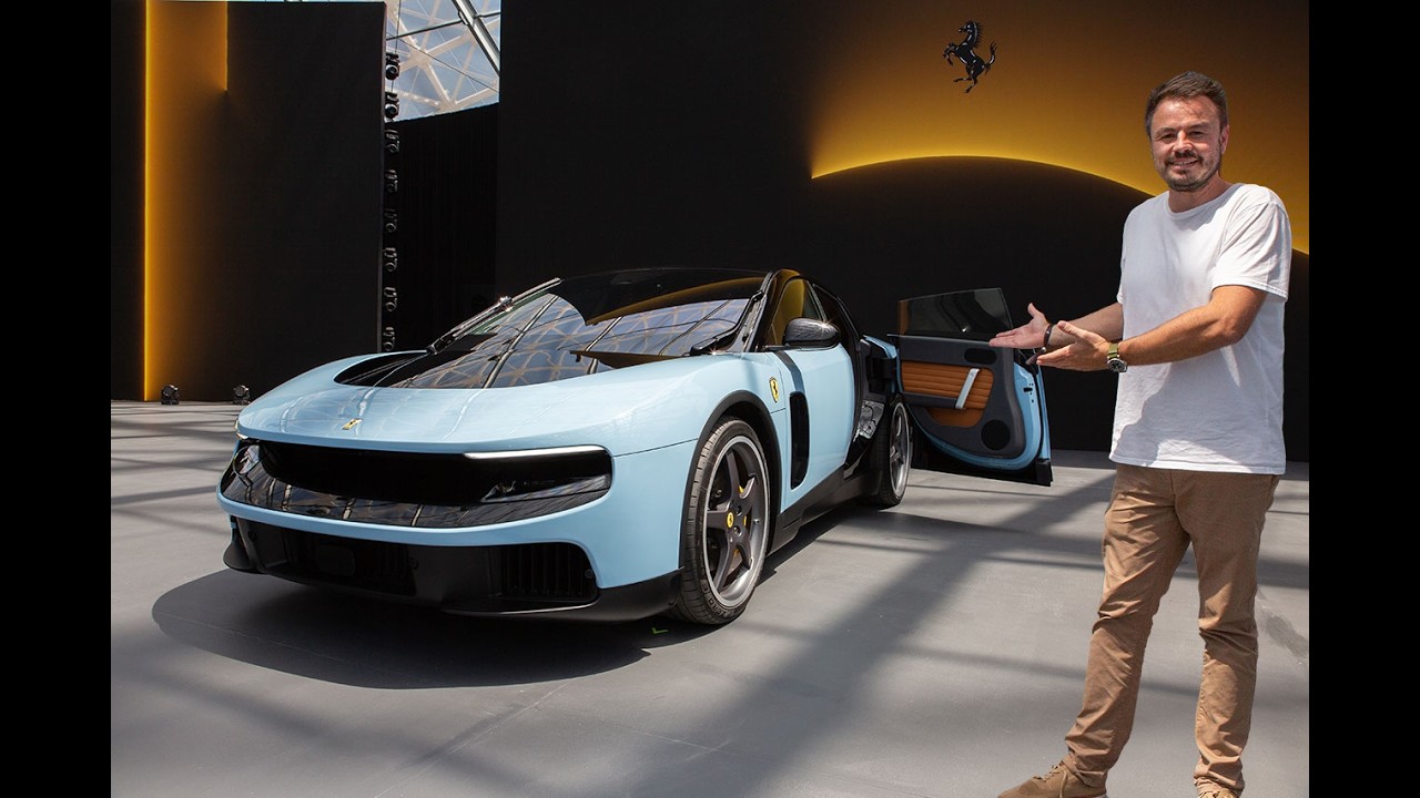 FIRST LOOK at the Ferrari Luce - the first electric Ferrari looks NOTHING like any other Ferrari...