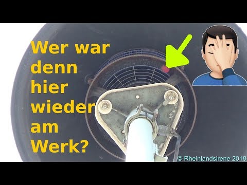 Sirenenprobe Swisttal - Déjà-vu: Mast-E57 mit falscher Drehrichtung