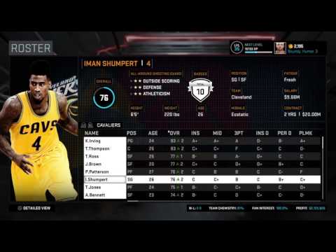 NBA 2K16 MyGM 2016 rookie roster