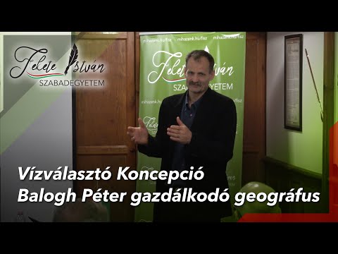 Balogh Péter gazdálkodó geográfus a Fekete István Szabadegyetemen