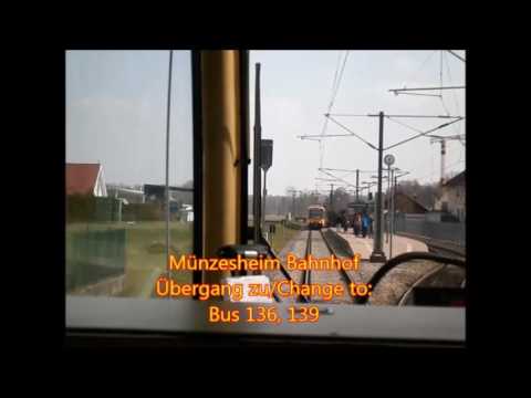 Stadtbahn Karlsruhe Linie S32 (Forbach)-Ubstadt-Menzingen u.z. Gesamtstrecke