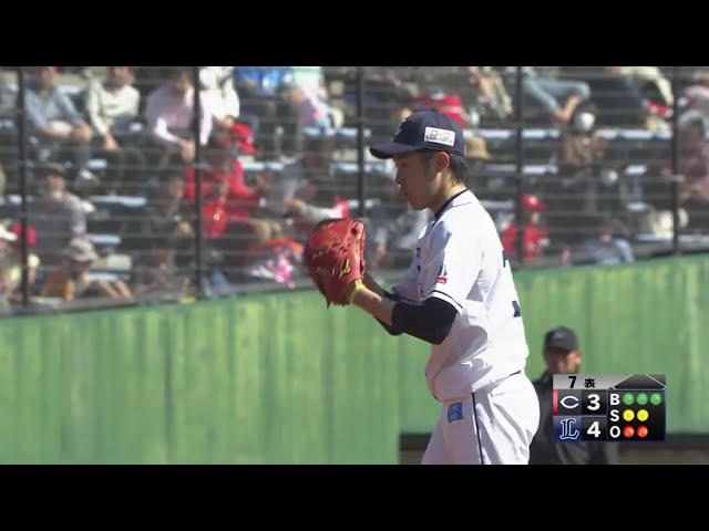 【7回表】ライオンズ・伊藤 1回をピシャリと3者凡退抑える!! 2018/3/4 L-C