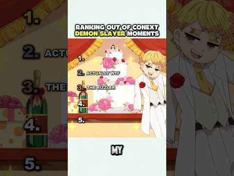 Ranking out of context demon slayer moments 😭