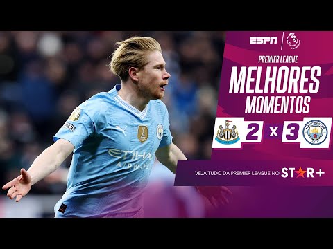 Gols e lances de Newcastle United x Manchester City